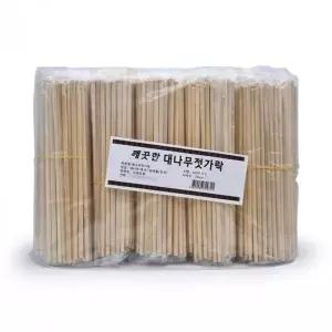 [콩심팥심]일회용 나무젓가락 500p 대나무 캠핑용 젓가락 세트