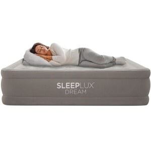 슬립럭스 드림 럭셔리 트윈 에어 매트리스, 내장 듀얼 펌프, 밤새 부풀어 오른 상태 유지, 코일 빔이 있는 18 u201D 더블 하이 블로우업 에어베드, 투숙객, RV 캠핑 및 홈, 1년 제공