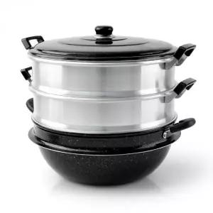 [골드스마일]찜기 3단 36cm 다용도 업소용 대형 조리도구