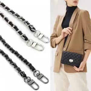가죽체인 가방끈 꼬임 가방끈 체인줄 스트랩