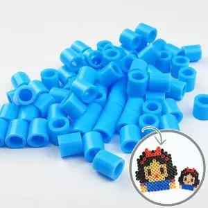 젤리빅비즈 공예 단품 하늘색 500P 회색 투명 컬러