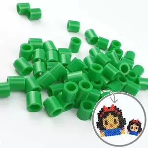 젤리빅비즈 공예 단품 초록색 500P 회색 투명 검은색