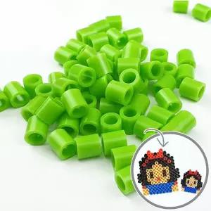 젤리빅비즈 공예 단품 연두색 500P 회색 투명 컬러