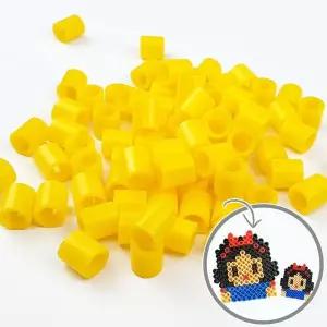 젤리빅비즈 공예 단품 노란색 500P 회색 투명 검은색