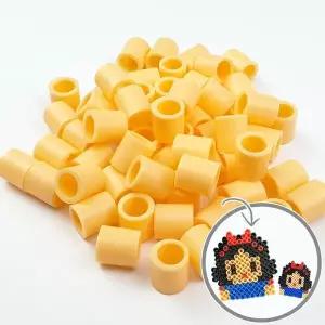 젤리빅비즈 공예 단품 살구색 500P 유아 컬러 비즈