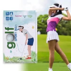 여름용  쿨  뒤트임 골프 고리스타킹