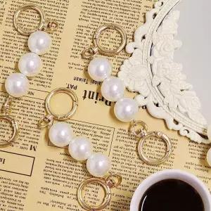 진주 포인트 연장 스트랩 14cm 골드