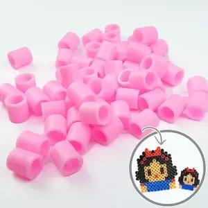 젤리빅비즈 공예 단품 분홍색 500P 회색 투명 검은색