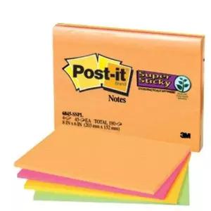 메모포스트 업무다이어리 회의용스티커 기록용 4색