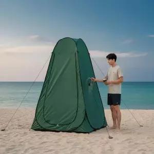원터치 야외 간이 탈의실 낚시용 샤워텐트 120x190cm 프라이버시