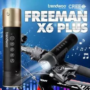 LED라이트 TRENDWOO PLUS아웃도어 자전거 라이트 블루투스 스피커 프리맨X6