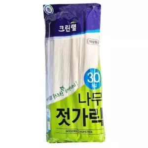 크린랩 나무젓가락 30개입 1세트 일회용 나무젓가락