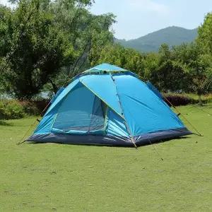 2~3인용 자동 펼침 그늘막 텐트 야외 나들이 피크닉 방수 쉘터