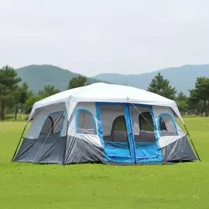 대형 거실형 투룸 텐트 12인용 스카이뷰 야영 장비 사계절용