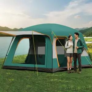 대형 8인용 리빙쉘 텐트 가족 캠핑용 거실형 쉘터