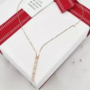 써지컬스틸 롱스틱 자개 목걸이  PM1000-7