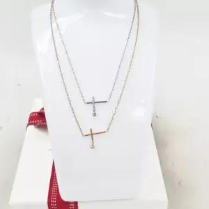 써지컬스틸 가로십자가 목걸이 PM1000-6