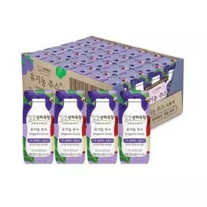 상하목장 유기농주스 사과 블루베리 케일 125ml 24개