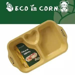 한진 옥수수 식기 사각 간식접시 플레이트