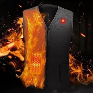 따뜻한 usb 발열 조끼 열선 전기 발열 조끼 기모 방한