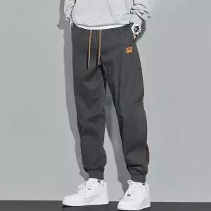 [오너클랜]조거팬츠 남성 밴딩 봄 가을 투톤 작업복바지 스키니진 면바지