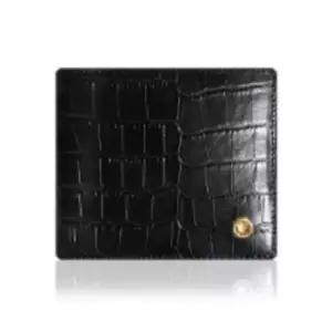 반지갑 남성 악어무늬 가죽 지폐 카드 동전 수납 포켓