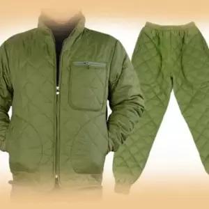 [SBD] 바지 점퍼 세트 깔깔이 카키 국내 누빔 경량 군대