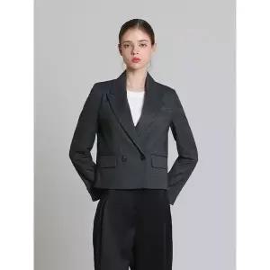 [하프클럽/]더블 크롭 셋업 재킷 (택가격308000원)