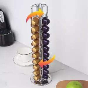 [셀러에이드]잔솔 커피캡슐 보관함 40구 디스펜서 거치대 보관홀더