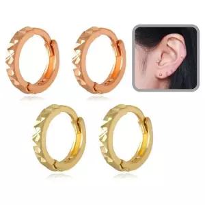 [에이치플러스몰]WL 14K 커팅 귀안뚫는귀걸이 이어커프 혼주귀찌