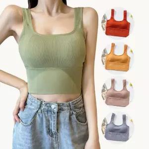 브라캡나시 브라렛 브라탑 민소매 캡내장 나시 요가복