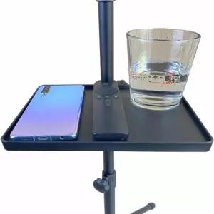 마이크 스탠드 트레이 소포테 마이크로포노 악보 스트리밍 노래방 녹음용 삼각대 클램프 선반 - 드럼