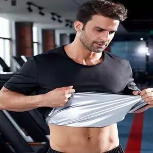 남성 열순환 가속 반팔 땀복 상하의 트레이닝복 세트