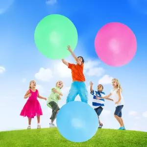 3pcs 자이언트 버블볼 물풍선 야외 실내 파티 정원 수영장 비치볼