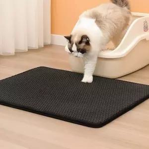 [셀러에이드]반려동물 화장실 모래 매트 고양이 및 강아지용 실리콘 배변 방지