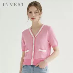 [인베스트] 트리밍 라인 V넥 가디건_IN6M1KC4621