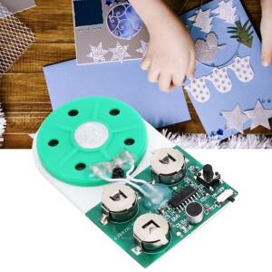 4분 음성 녹음 모듈 단일 키 음악 재생 스피커 포함 인사 카드 앨범 제작용