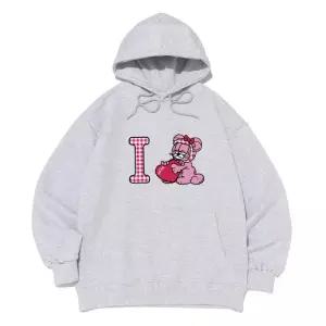 [로아드로아][기모선택] 로아드로아 X 베르니 I LOVE 베르니 그래픽 후드티 (라이트그