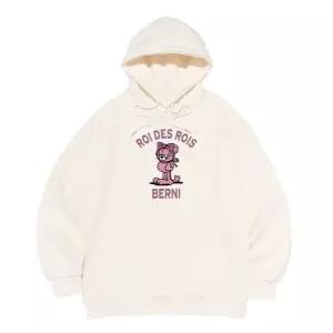 [로아드로아]로아드로아 X 베르니 ROA WITH BERNI 로고 후드티 (아이보리)
