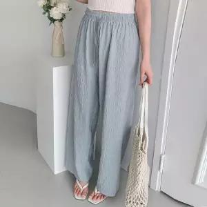 [유야]여성 플리츠 밴딩 통바지 긴바지 -FPN0717- 봄 여름