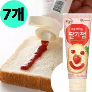 복음자리 바로 짜먹는 딸기잼 튜브 100g X7 휴대 캠핑