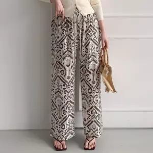 [유야]여성 시원한 나염 밴딩 통바지 긴바지 -FPN0706- 봄 여름