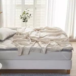 여름이불 (국산) 냉감원단 홑이불패드세트(Q/베이지)