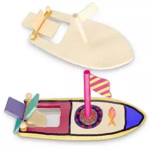 [셀러에이드]나무 동력배 고무 동력배 보트 만들기