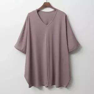 [하프클럽/] 딥브이넥가오리반팔 ILE027M603 빅사이즈