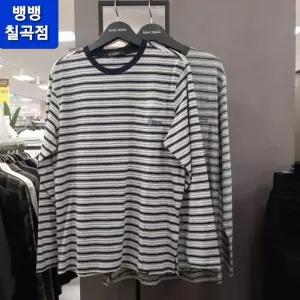 뱅뱅 HC09 남성 줄무늬 포인트포켓 면티셔츠 봄 두껍지도 ?지도 않은 스트라이프 면1