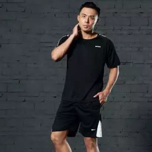 남자 여름 시원한 쿨링 반팔 반바지 트레이닝 세트