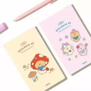 [문구] 양지 소울메이트 40 다이어리 40절 사이즈 2면 1주 데코 스티커 2종 메모지 1종 포함 비밀 일기장
