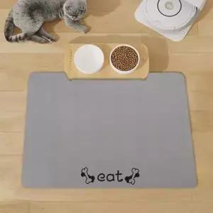 [반려] 간편한 세척 반려동물 규조토 식기매트 80x50cm