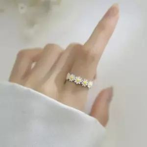 실버커플링반지 선물용은반지 꽃패턴 은반지 오픈링 패션 레이어드링